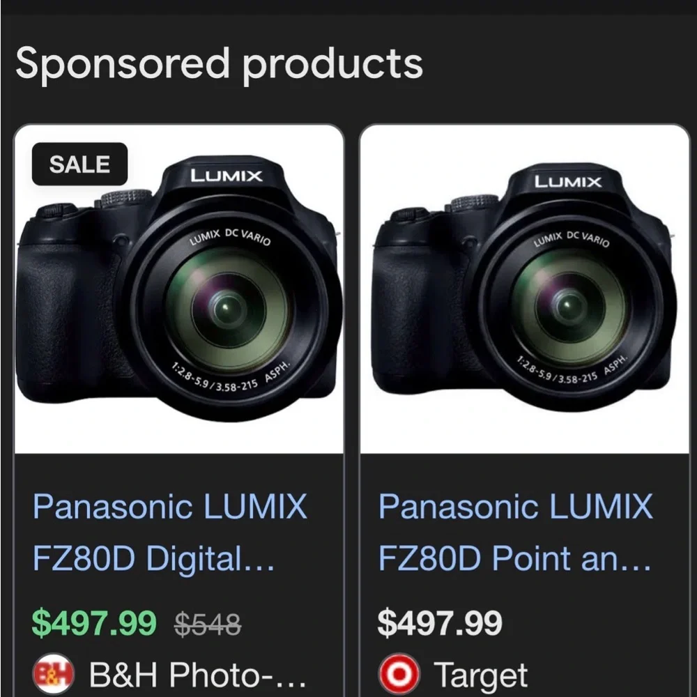 Digital Camera with Black Finish